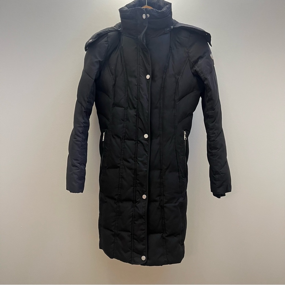 XS Calvin Klein Long Black Lined Heavyweight Puffer Jacket